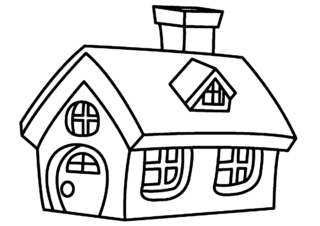 Maison 02 - Coloriages divers - Coloriages - 10doigts.fr